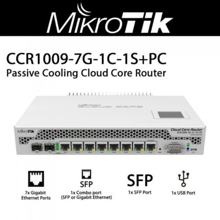 MikroTik CCR1009-7G-1C-1S+PC Cloud Core Router whith Passive Cooling